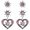 Healife Set of 3 costume jewellery with rhinestones for women,