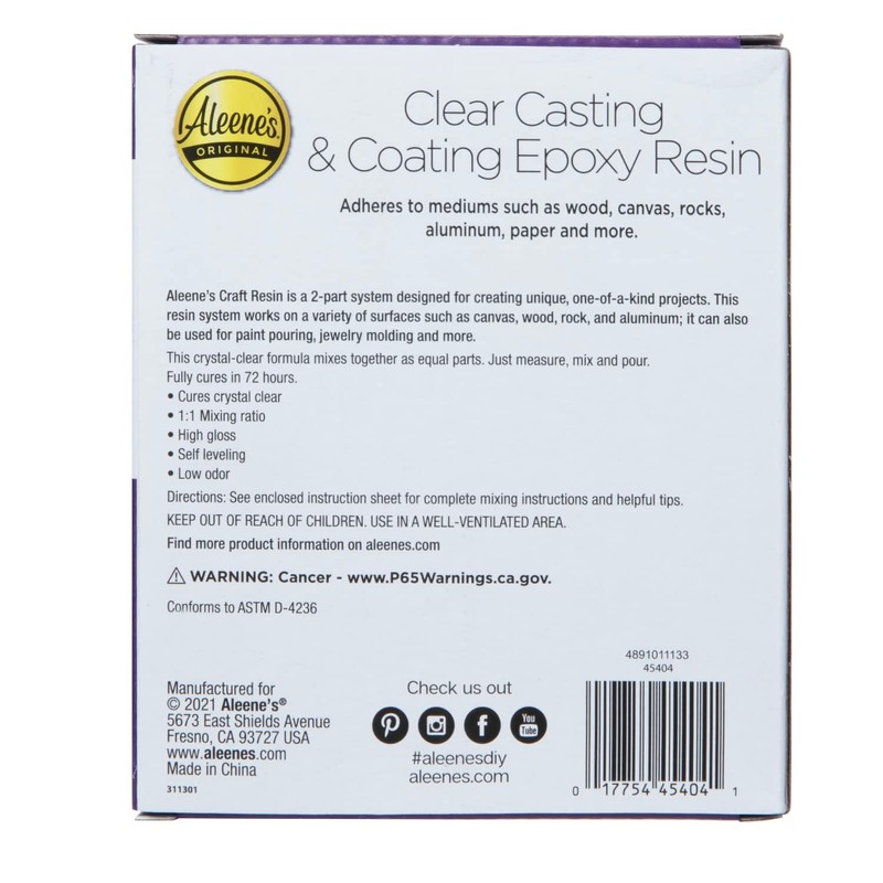 Aleene's Clear Casting & Coating Epoxy Resin Kit, 1 Count