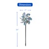 8-Pack Bird Deterrents for Outside - Reflective Pin Wheels for