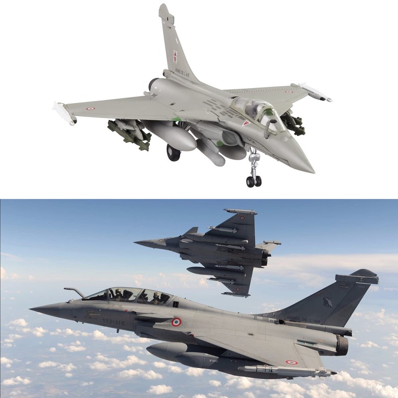 HANGOU 1/100 Dassault Rafale Fighter Attack Plane Metal Fighter Military