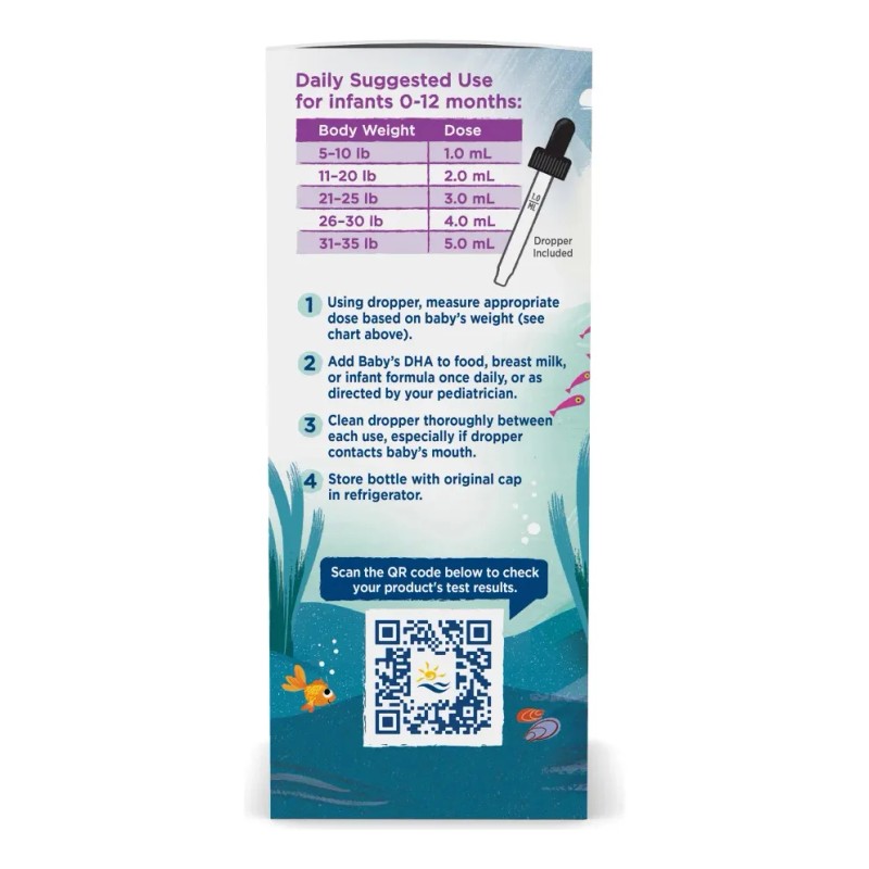 Nordic Naturals Suplemento Baby's DHA, 1050 mg de Omega +