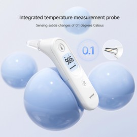 yuwell yuwell Thermometer, Digital Ear Thermometer for Adults, Babies, Toddlers and Kids C Fast, Gentle, and Accurate