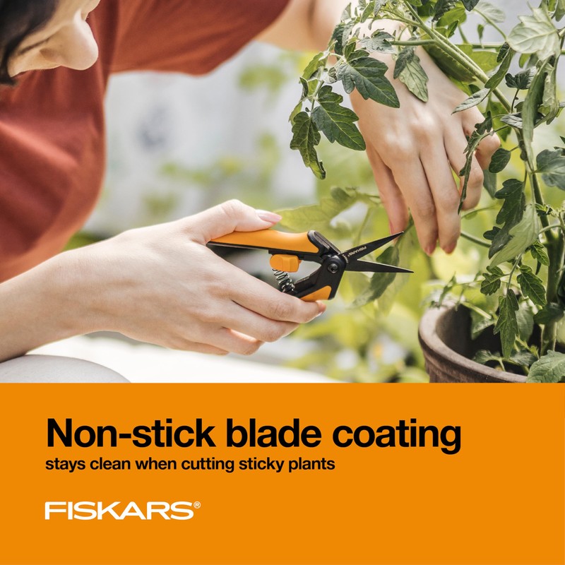 Fiskars 6" Pruning Scissors for Flowers, Buds, Weeds and Small