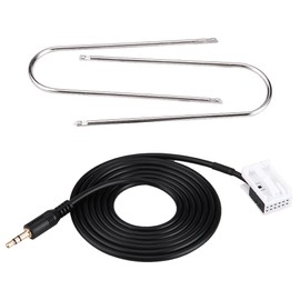 Keenso Car Aux Cable, Car Audio AUX Cable Adapter Auxiliary Cable with Remote Removal Tool for 307 308 407 C2 C5 RD4