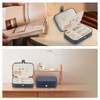 Portable Jewelry Box PU Leather Large Capacity 2 Layers Travel