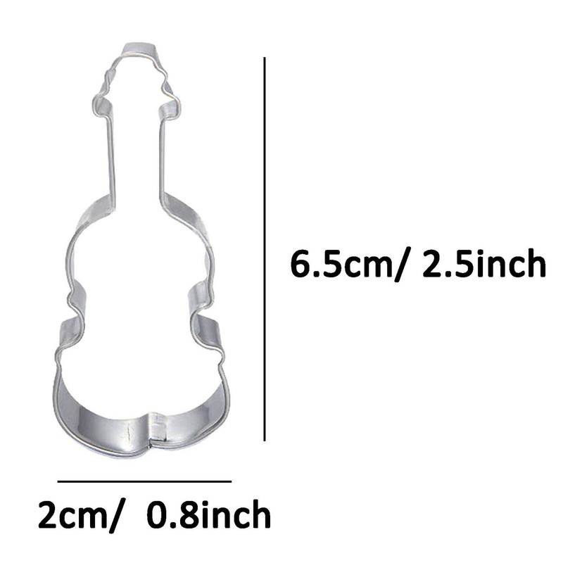 WJSYSHOP Mini Violin Cookie Cutter