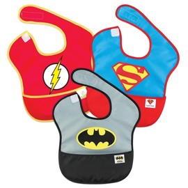 Bumkins Waterproof 3 Piece SuperBib, DC Super Friends, 6-24 Months