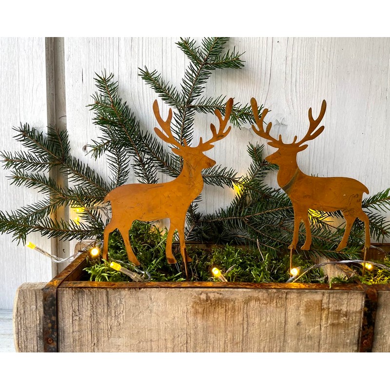 LB H&F Lilienburg Christmas Decoration Rust Metal Weatherproof