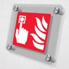V Safety Fire Alarm Symbol - 100 x 100 mm