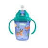 Nuby 2-Handle No-Spill Flip-it Fat Straw Printed Cup - 8oz/