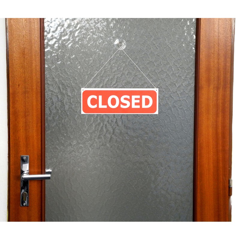 Double Sided Hanging Door Sign - Open / Closed