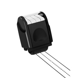 Handwriting Line Stamp Roller YQBOOM Dashed Handwriting Lines Practice Roller Stamp Handwriting Practice Tool for Teachers Parent - Black