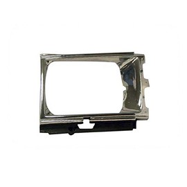 Bundle For 84-86 Toyota Pickup 2Wd Headlight Door Bezel Chrome/Black Lh + Rh TO2513102 TO2512102