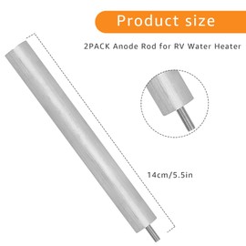2PCS 7738007315 Anode Rod Size 5-1/8 Inch Compatible with RV Water Heater Bosch 3000T ES2.4 ES4 Airston P10S P15S GL Series Water heaters Magnesium Anode Rods