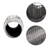 X AUTOHAUX 65x245mm Universal Car Exhaust Flexible Pipe Tubing Silver