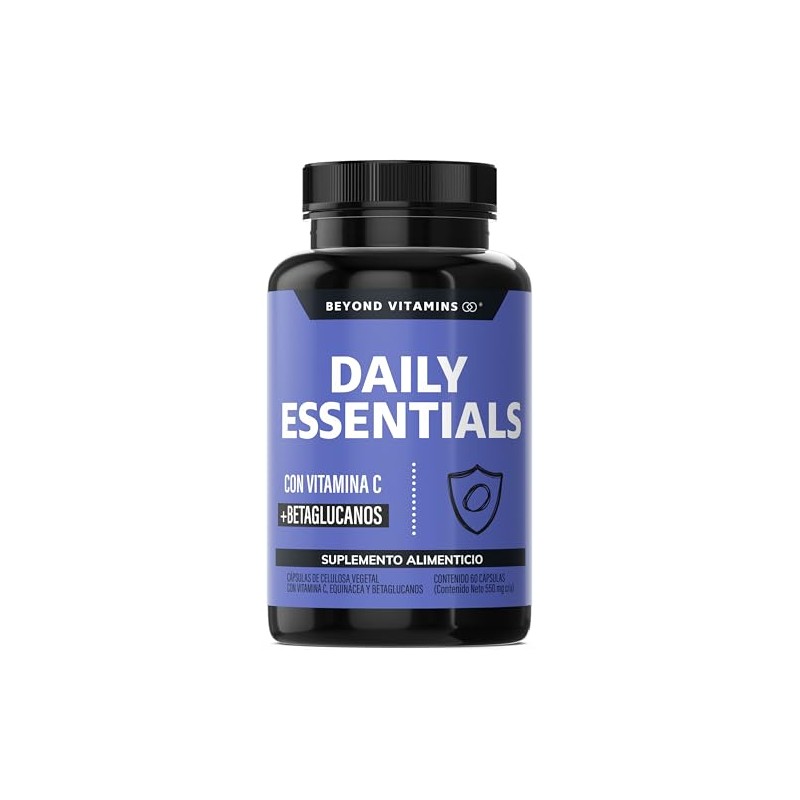 Beyond Vitamins Daily Essentials Vitamina Betaglucanos Raíz Jengibre Ajo Orégano