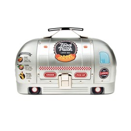 SUCK UK LKW-Lunchbox | LKW-förmiger Metall-Lunchbox-Lebensmittelbehälter | Neuartige Lunchbox aus Blech | Lustige Lunchtasche zur Aufbewahrung von Lebensmitteln | Retro-Lunchbehälter