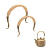Pack of 2 Teapot Handle Replacement, Rattan Teapot Handle, Teapot