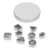 QANYEGN Small Cookie Cutters Geometric Shapes Set, Geometric Metal Cookie