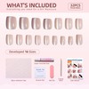 WAFOLOZE Gel Press On Nails Square - Short Fake Nails