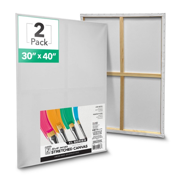 ArtSkills Stretched Canvases for Painting, 30x40 Canvas Painting Supplies for