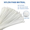 120 PCS 7.5 Inch Plastic Zip Ties with Screw Holes,