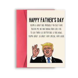Funny Fathers Day Cards Gifts for Dad, Unique Fathers Day Card from Son Daughter, Happy Gifts for Daddy, You're A Really Great Dad