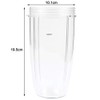TIMETSETL 32 OZ Cup Compatible for Nutribullet, Clear Cups Mugs