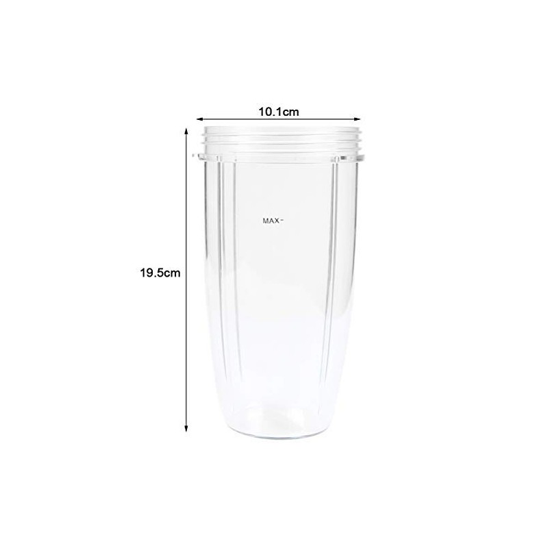 TIMETSETL 32 OZ Cup Compatible for Nutribullet, Clear Cups Mugs