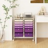 COSTWAY 12-Drawer Rolling Storage Cart, Moveable Art Craft Organizer W/Lockable