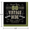 Creative Converting 16 Count Vintage Dude 60th Birthday Lunch Napkins
