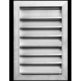 HVAC Premium 12"W x 16"H Aluminum Exterior Gable Louver Vent for Walls & Crawlspace - Weather-Resistant Air Grille with Screen Mesh - [Outer Dimensions 13.75"W x 17.75"H]