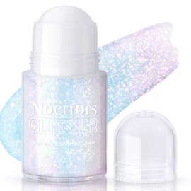 Noerrors Roll-on Holographic Körperglitzer-Gel für Körper Gesicht Haar, Funkelnde Chamäleon Farbwechselnde Chunky Meerjungfrau Pailletten Festival Party Glanz Glitzer-Make-up # Funkelndes Rosa