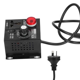AC Voltage Regulator, SCR Voltage Dimmer, 4000W Anti-Surge AC110/220V Home Appliance Dimming Applications Speed ​​Regulation Factories (AU Plug)