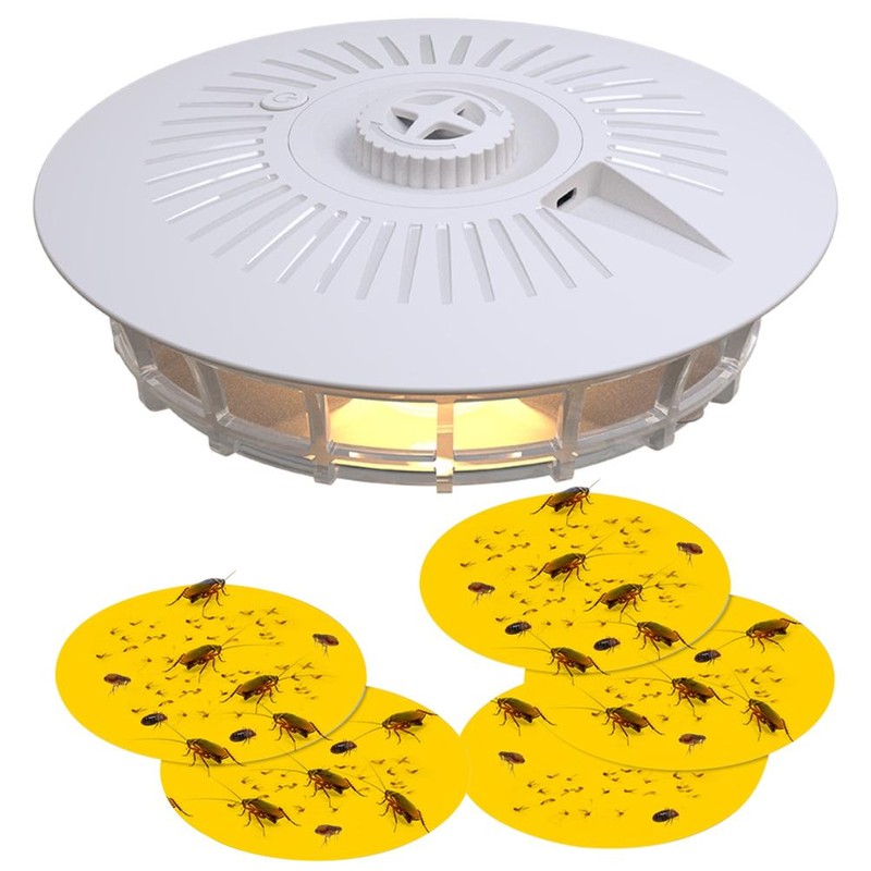 Flea Capture Trap Light Bulbs with 5 Sticky Pads Flea