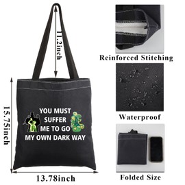 PLITI Dr Jekyll And Mr Hyde Gift Robert Louis Stevenson Gift You Must Suffer Me To Go My Own Poison Tote Bag For Book Lover (Dark Way TGU)