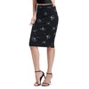 Urban CoCo Women's Elastic Waist Stretch Bodycon Midi Pencil Skirt,