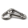 M5 3/16" 304 Stainless Steel Spring Snap Link Hook, Loaded