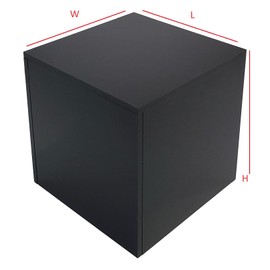 Generic T'z Tagz New 2x2x2 Black Acrylic Display Riser Box Cube Pedestal Stand