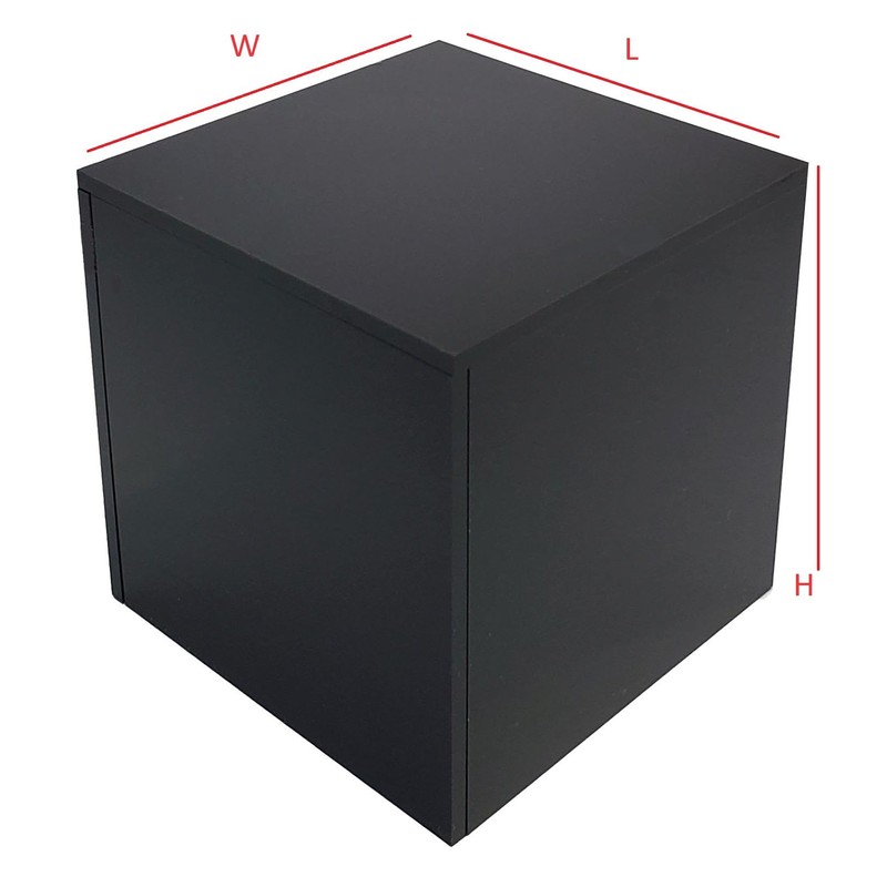 Generic T'z Tagz New 2x2x2 Black Acrylic Display Riser Box