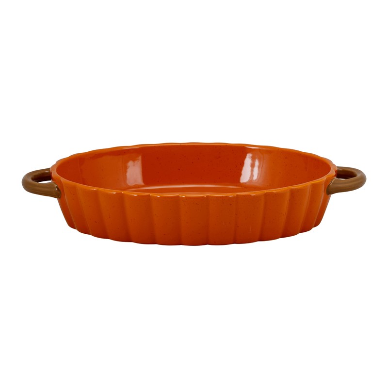 10 Strawberry Street Pumpkin Patch Oval 12" & 14.5" Stoneware