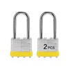 Padlocks with Same Key, LQYN 2 Pcs Laminated Keyed Padlock