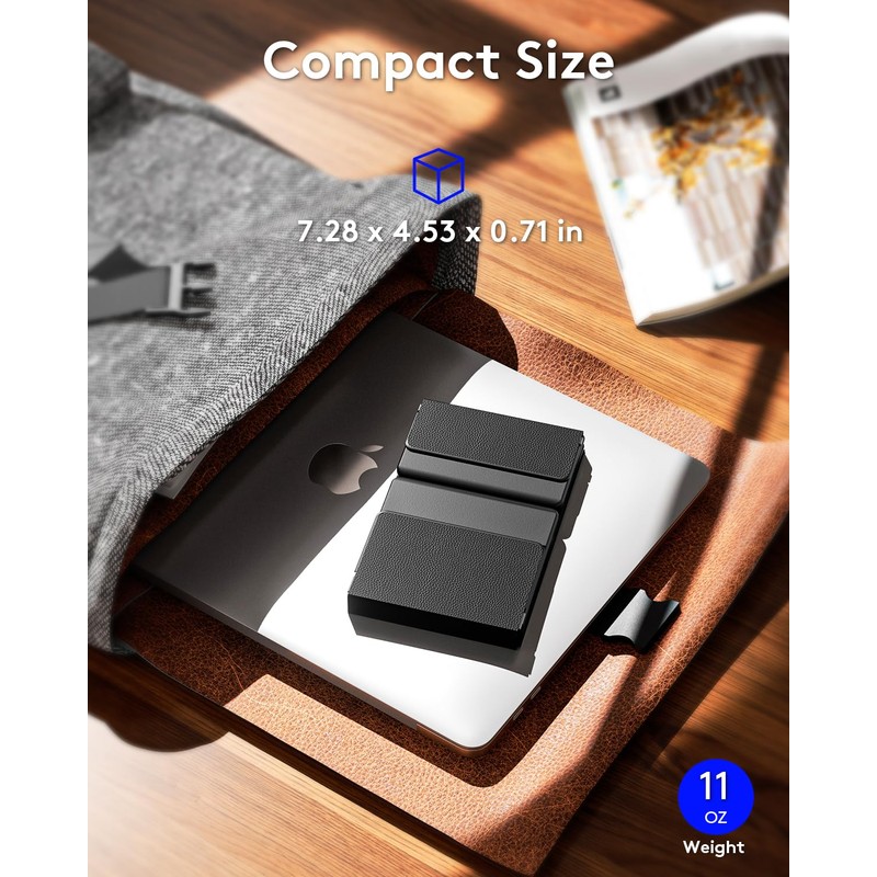 Samsers Full-Size Backlit Foldable Bluetooth Keyboard with Numeric pad