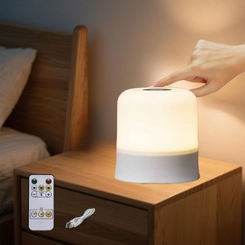 wxmuaper Portable Night Light 3 Colors Egg Light for Nursery Rechargeable Baby Night Light Small Cordless Table&Bedside Lamp Eye Caring Dimmable LED Touch Night Lamp for Kids, Toddler, Nursing