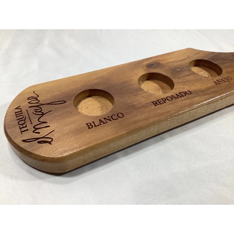 Tequila El Mayor Vintage Tequila El Mayor Wooden Flight Board