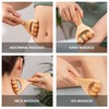 3-Piece Wooden Massager, Roller Massager, Portable Massager, Manual Massager, Multifunctional