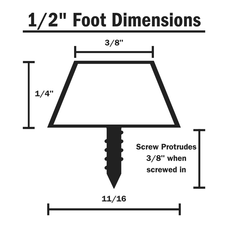 WALRUS OIL - Cutting Board Feet, Rubber Bumper Protectors with