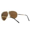 meSmart ACES1001 Noah NOR Teardrop Sunglasses, Date Glasses, Brown, Gray