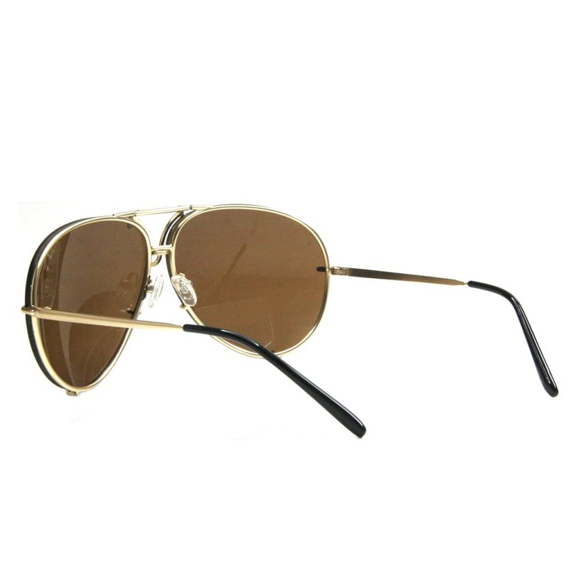 meSmart ACES1001 Noah NOR Teardrop Sunglasses, Date Glasses, Brown, Gray