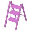 3 Step Lightweight Folding Ladder for Home, 330lbs Aluminum Step